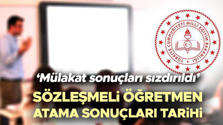 Öğretmen mülakat sonuçları açıklandı mı MEB 20 bin sözleşmeli öğretmen atama sonuçları sızdırıldı iddiasına Bakan Tekinden doğrulama Sözleşmeli öğretmen mülakat sonuçları ne zaman açıklanacak, nasıl öğrenilir