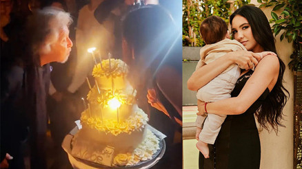 Efsane oyuncu 83 yaşında baba olmuştu… Genç sevgiliye doğum günü jesti