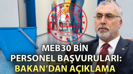 MEB OKULLARA 30 BİN TEMİZLİK PERSONELİ BAŞVURU SONUÇLARI (30 Eylül) || MEB okullara 30 bin temizlik personel alımı başvuruları sonuçları açıklandı mı, ne zaman açıklanacak Bakan Işıkhan ve Tekinden açıklama geldi