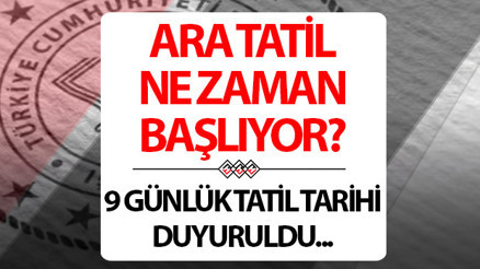 MEB Kasım ara tatil tarihleri 2024-2025 | 1. dönem ilk ara tatil ne zaman başlıyor, kaç gün sürüyor