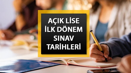 AÇIK LİSE - AÖL 1. DÖNEM SINAV TAKVİMİ 2024-2025 || MEB AÖL yeni dönem sınavları ne zaman, hangi ayda yapılacak Açık öğretim lisesi ilk dönem sınav tarihleri