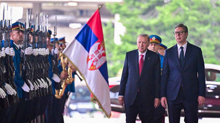 Cumhurbaşkanı Erdoğan Sırbistanda: Vucic ile görüştü