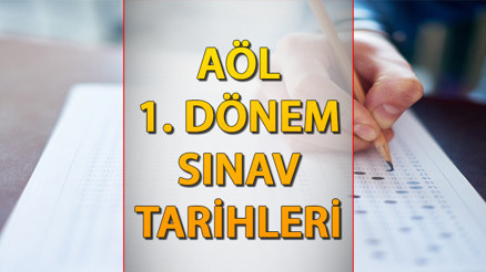AÖL 1. dönem sınavları ne zaman Takvim belli oldu MEB 2024 - 2025 Açık Lise AÖL birinci dönem sınav tarihleri