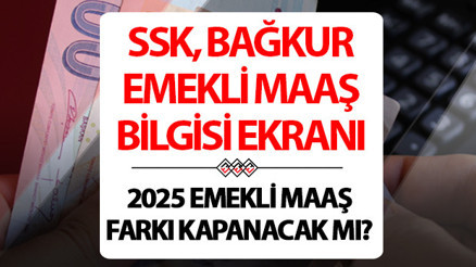 4A 4B AYLIK EMEKLİ MAAŞ TUTARI ÖĞRENME SAYFASI 2024 || 2025 SSK, Bağkur emekli maaşı düşecek mi Emekli maaş farkı kapanacak mı İşte son açıklamalar...