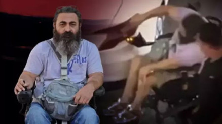 Engelli rampası önüne park edilen araca zarar verdi... “Bu benim tekerlekli sandalyem değil, ayağım”