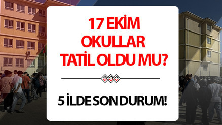 BUGÜN OKULLAR TATİL Mİ 17 EKİM 2024 PERŞEMBE SON DAKİKA HABERLERİ || Bugün (17 Ekim) Malatya, Elazığ ve Şanlıurfada deprem sonrası okullar tatil oldu mu, ders var mı 5 il için açıklama gelmişti