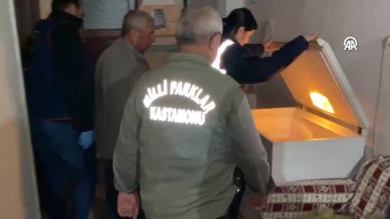 Kastamonuda geyik etinden yapılan sucuk ele geçirildi