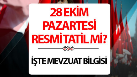 28 EKİM YARIM GÜN MÜ, OKUL VAR MI || 29 Ekim okullar ve üniversiteler tatil mi 2024, hangi güne denk geliyor İşte 29 Ekim Cumhuriyet Bayramı tatil günleri resmi bilgileri...