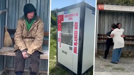 Sinopta 24 yıldır durakta aşık olduğu kadını bekliyor.... Tır şoföründen Âşık Ecevite kulübe