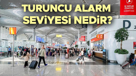 Havalimanı turuncu alarm nedir, ne demek | Turuncu alarm seviyesi ne anlama geliyor İşte havacılık güvenliği alarm seviyeleri..