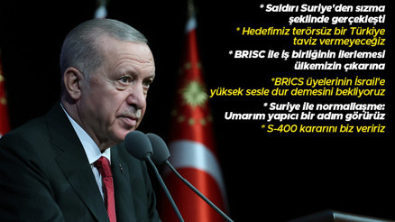 Cumhurbaşkanı Erdoğan: Hainlere inat daha fazla üreteceğiz