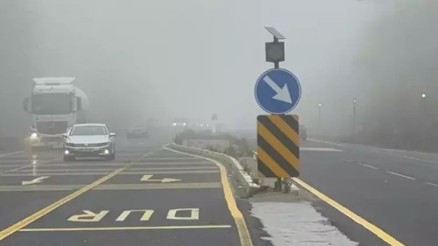 Bolu Dağı’nda sis etkili oluyor