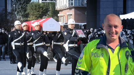 İETT otobüsünün çarptığı şehit polise Emniyette tören