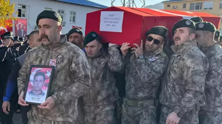 Tunceli’de şehit olan polis memuru Yiğit Can Yiğit için tören