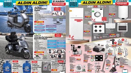 RAFLARDA A101 AKTÜEL - İNDİRİMLİ ÜRÜNLER KATALOĞU 21 KASIM 2024 || A101 Perşembe günü indirimli ürünleri neler, bu hafta ne var Halı yıkama makinesi, Dubai çikolatası, dikey süpürge A101de