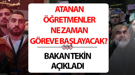 SÖZLEŞMELİ ÖĞRETMEN GÖREVE BAŞLAMA TARİHİ 2024 | Yeni atanan öğretmenler ne zaman göreve başlayacak 20 bin öğretmen atama kararnamesi yayınlandı mı Bakan Tekinden son dakika açıklama SÖZLEŞMELİ ÖĞRETMEN GÖREVE BAŞLAMA TARİHİ 2024 | Yeni atanan öğretmenler ne zaman göreve başlayacak 20 bin öğretmen atama kararnamesi yayınlandı mı Bakan Tekinden son dakika açıklama