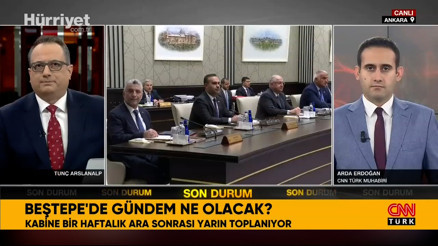 Kabine yarın Beştepede toplanıyor