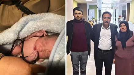 Jandarma aracında doğan bebeğin adı Alparslan Ayaz oldu