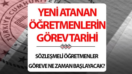 Yeni atanan öğretmenler ne zaman göreve başlayacak Bakan Tekinden 20 bin öğretmen için göreve başlama tarihi açıklaması