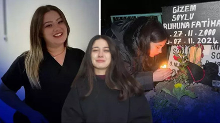 Kazada ölen ikizi Gizem’in doğum gününü mezarı başında pastayla kutladı