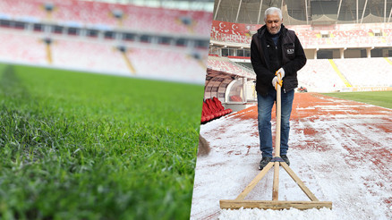 Sivas 4 Eylül Stadı, Galatasaray maçına hazır Alttan ısıtma...