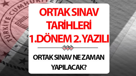 Ortak sınav tarihleri (1. Dönem) MEB takvimi | 1. dönem 2. yazılı ne zaman 2024 2. Ortak sınav ne zaman yapılacak
