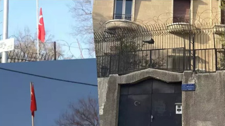 Türkiye’nin Şam Büyükelçiliği 12 yıl aradan sonra açıldı: Türk bayrağı göndere çekildi