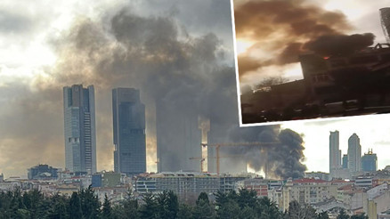 Mecidiyeköyde binada yangın