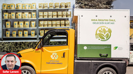 Paketlenmiş halde isteyenlere bedava veriyorlar... Restoran atıkları minik dostlara mama bitkilere gübre oldu