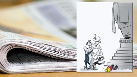 Washington Postun sansürlediği karikatür ABDyi karıştırdı: Trumpa yaranmaya çalışan milyarderler Washington Postun sansürlediği karikatür ABDyi karıştırdı: Trumpa yaranmaya çalışan milyarderler