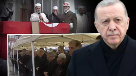 Cumhurbaşkanı Erdoğan, vefat eden komşusu Kıbrıs gazisi Muhammet Karslı’nın cenaze törenine katıldı