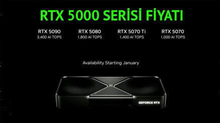 NVIDIA RTX 5090, 5080, 5070 ti ve 5070 Türkiye fiyatı belli oldu İşte NVIDIA 5000 serisi özellikleri ve fiyatı