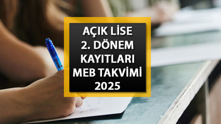 AÇIK ÖĞRETİM LİSESİ 2. DÖNEM KAYIT TARİHLERİ 2025 || AÖL kayıtları ve kayıt yenileme ne zaman 2025, nasıl yapılır Açık Lise kayıt ücreti ne kadar, hangi bankalara yatırılır MEB ikinci dönem sınav takvimini paylaştı AÇIK ÖĞRETİM LİSESİ 2. DÖNEM KAYIT TARİHLERİ 2025 || AÖL kayıtları ve kayıt yenileme ne zaman 2025, nasıl yapılır Açık Lise kayıt ücreti ne kadar, hangi bankalara yatırılır MEB ikinci dönem sınav takvimini paylaştı