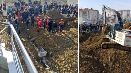 Ankarada göçük İki işçinin cansız bedenine ulaşıldı: Bir kişi gözaltında