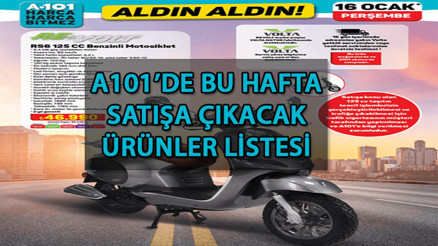 A101de benzinli motosiklet satışa çıkıyor A101 16 Ocak aktüel ürünler kataloğu yayınlandı