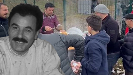 Maçta Ferdi Tayfur anısına pilav-ayran dağıttılar