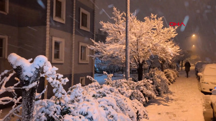 Edirne Keşan’da kar yağışı