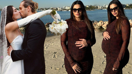 Sessiz sedasız evlenmişti... Şimdi doğum için gün sayıyor