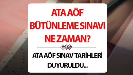 ATA AÖF bütünleme sınavı ne zaman 2025 ATA AÖF bütünleme sınavı tarihi ATA AÖF bütünleme sınavı ne zaman 2025 ATA AÖF bütünleme sınavı tarihi
