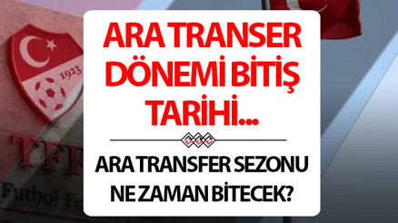 Süper Lig ara transfer dönemi ne zaman başlıyor 2025-2026 Ara transfer dönemi tarihleri