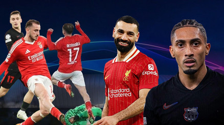 Şampiyonlar Liginde geceye 9 gollü Barcelona-Benfica maçı damga vurdu Kerem Aktürkoğlu penaltı yaptırdı ama...
