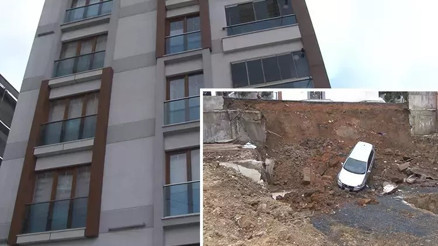 Kartal’da toprak kayması: Binadakiler tahliye edildi