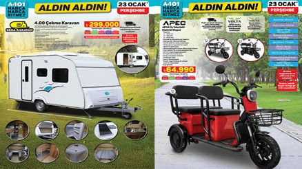 RAFLARDA A101 AKTÜEL ÜRÜNLER KATALOĞU 23 OCAK 2025 || Bu hafta A101de neler var Çekme karavan, elektrikli moped, overlok makinesi A101de RAFLARDA A101 AKTÜEL ÜRÜNLER KATALOĞU 23 OCAK 2025 || Bu hafta A101de neler var Çekme karavan, elektrikli moped, overlok makinesi A101de