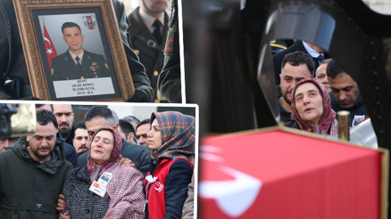 Şehit astsubay Ufuk Akıncıya acı veda