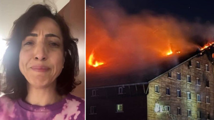 Boludaki yangın faciası... Otelin içinden çektiği anları paylaştı: Sanırım ölmek üzereyiz