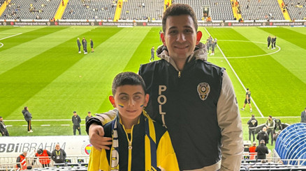 Şanlıurfalı engelli çocuğun Fenerbahçe hayali gerçek oldu Maçı izledi, yeni transfer Skriniarla buluştu...