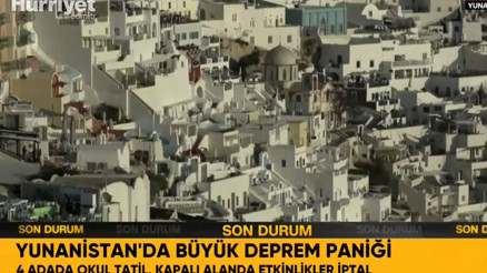 Yunanistanda büyük deprem paniği