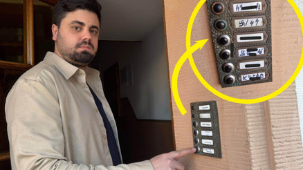 Irkçılardan çirkin saldırı Kapı ziline gamalı haç çizdiler