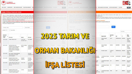 TARIM VE ORMAN BAKANLIĞI İFŞA LİSTESİ 2025 ŞUBAT || Tarım ve Orman Bakanlığı taklit ve tağşiş yapılan ürünler Şubat 2025 (GÜNCEL LİSTE) TARIM VE ORMAN BAKANLIĞI İFŞA LİSTESİ 2025 ŞUBAT || Tarım ve Orman Bakanlığı taklit ve tağşiş yapılan ürünler Şubat 2025 (GÜNCEL LİSTE)