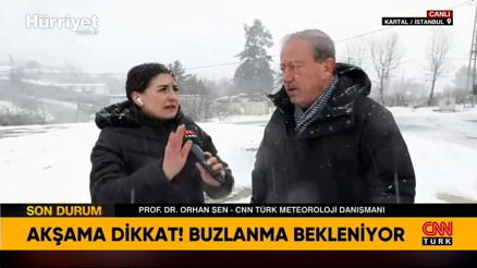 İstanbulda kar şiddetini artırdı Prof. Dr. Orhan Şen son durum hakkında bilgi verdi